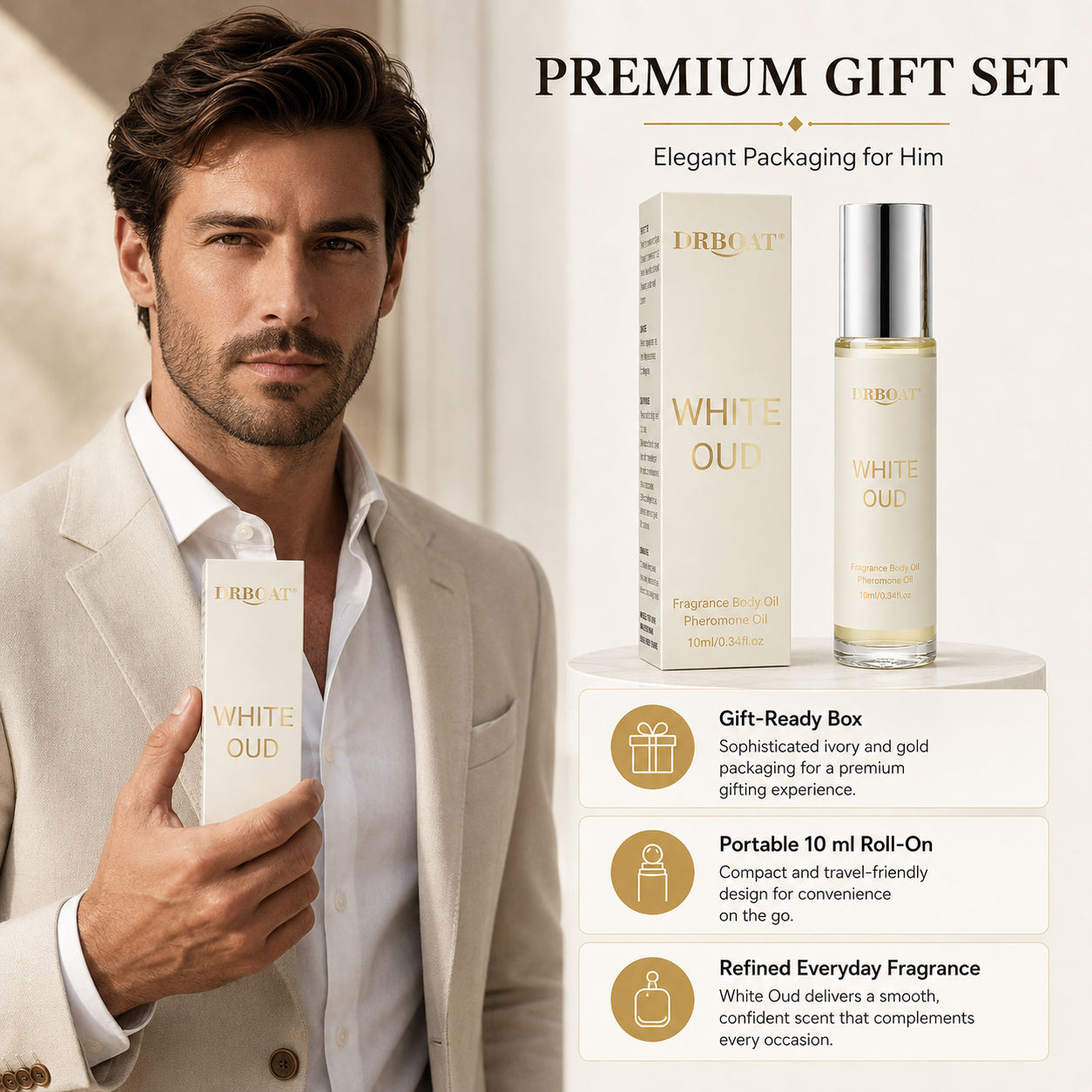 Perfume Fragrance Man - Profumo Roll-on da Uomo, Fragranza Fresca