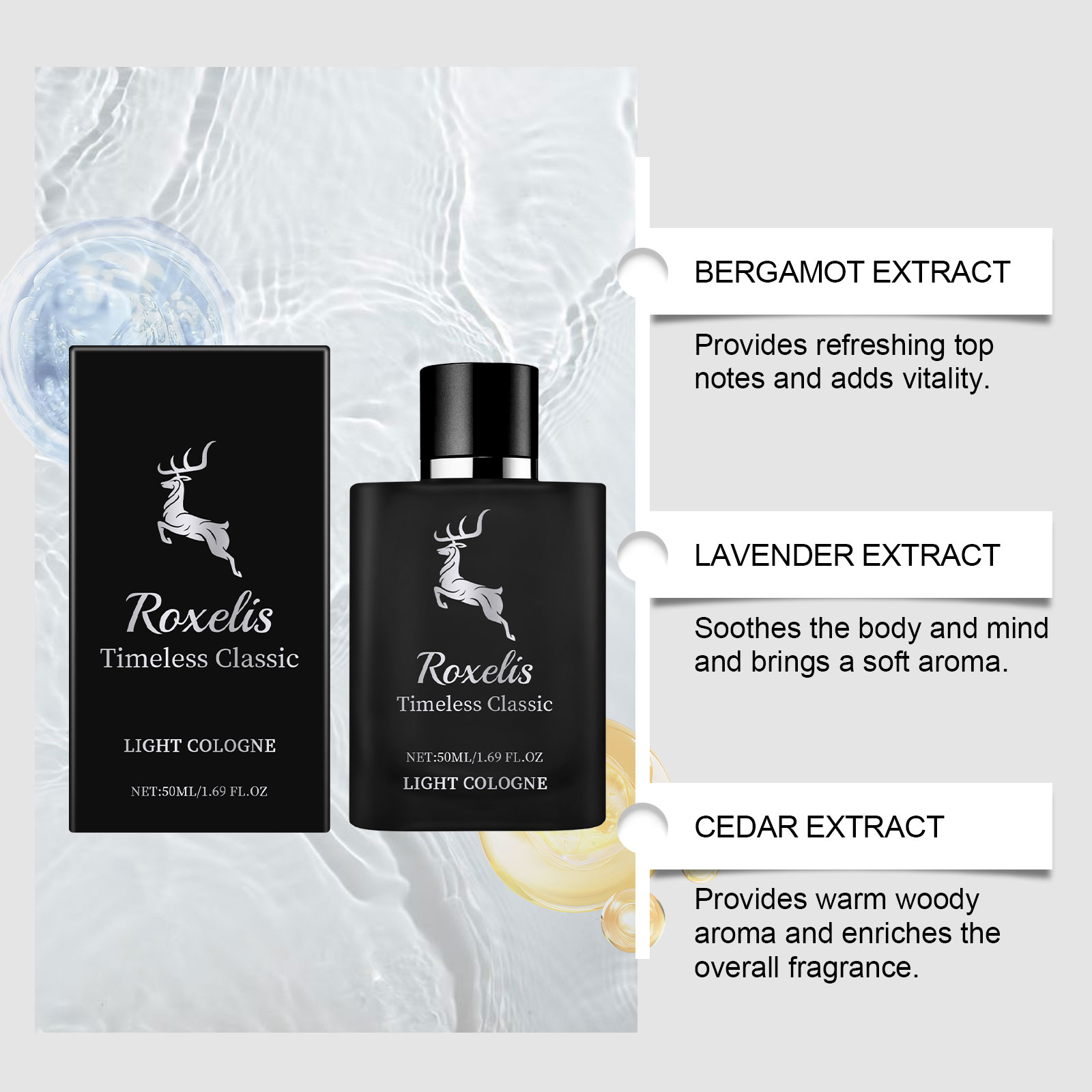 Charm Classic Cologne da uomo, - Perfume Fragrance Man recensione e prezzo